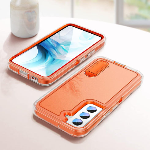 BaHaHoues Samsung Galaxy S22 Case with Built-in Kickstand, Shockproof/Dustproof/Drop Proof Military Grade Protective