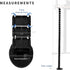 VIVO Vertebrae Cable Management Kit for Desk, Adjustable Quad Entry Wire Organizer, Cable Protection Cover, Black