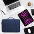 DTTO Waterproof Tablet Sleeve Bag for New 13 Inch iPad Pro M4/iPad Air M2 2024, Navy Blue Travel Case