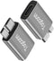 Micro B to USB C 3.1 Adapter (2 Pack), USB Type-C (Female) to Micro B (Male) Connector for Charge & Data Sync