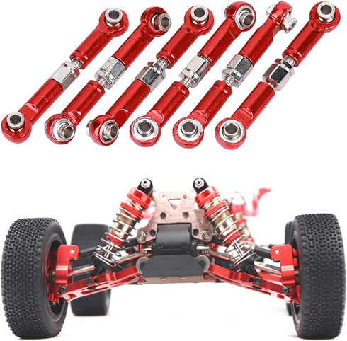 6pcs 1 18 A959 Demeras Metal Pull Rod Metal Front Rear Steering Linkage Rods Remote Control Car Accessory Compatible