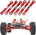 6pcs 1 18 A959 Demeras Metal Pull Rod Metal Front Rear Steering Linkage Rods Remote Control Car Accessory Compatible