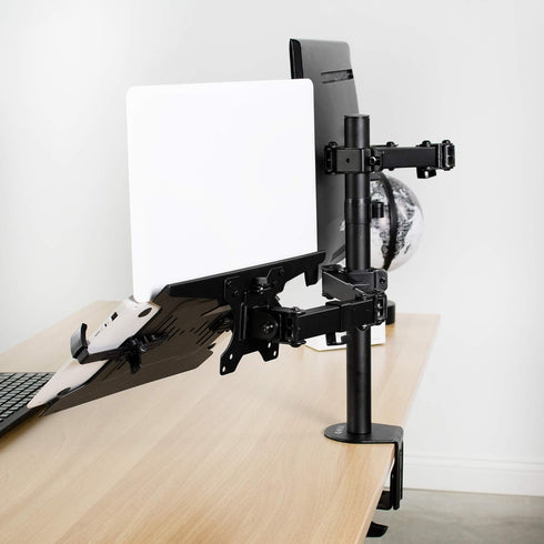 VIVO Universal Adjustable Laptop Mount Holder - Fits 10 to 15.6 inch VESA Compatible Monitor Arms, Notebook Tray