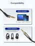Mr Rex 3.5mm to 2.5mm Aux Cable Cord - for Bose QuietComfort and JBL Bluetooth Earphones (2-Pack, 5FT)