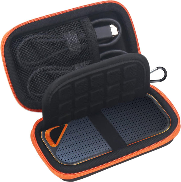 Lacdo Hard Carrying Case for SanDisk Extreme Pro/SanDisk Extreme Portable SSD 500GB 1TB 2TB 4TB USB-C, EVA Shockproof