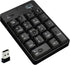 Adesso WKB-6010UB - Wireless Spill Resistant 18-Key Numeric Keypad Number Pad, Black