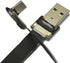 Black FFC USB C FPV Flat Slim Thin Ribbon FPC Cable USB Type-C 90 Degree to Standard USB A for Charging and Sync (40CM)
