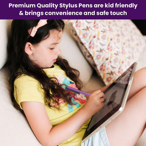 Stylus Pens for Touch Screens, 100 Pieces Universal Colorful Long Metal Touch Screen Pens for iPad, iPhone, Android,
