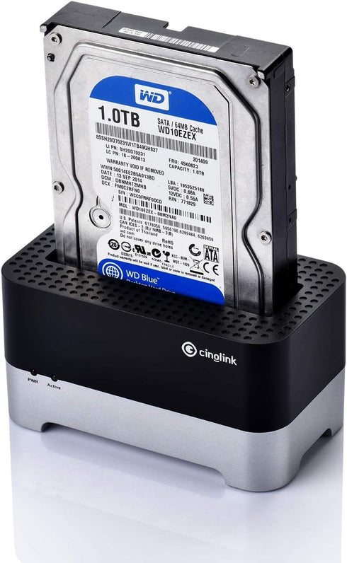 Cinolink USB 3.0 to SATA 2.5/3.5 Inch Hard Drive Docking Station with 4ft