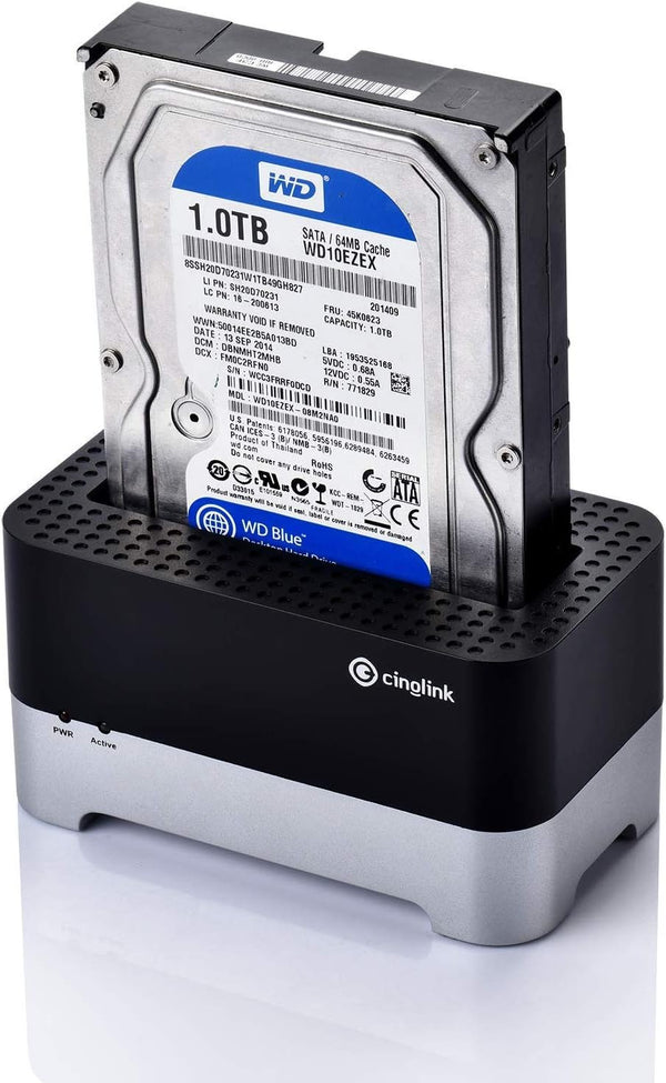 Cinolink USB 3.0 to SATA 2.5/3.5 Inch Hard Drive Docking Station with 4ft