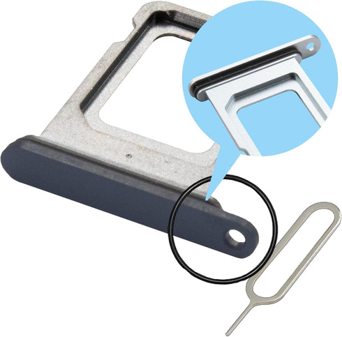 MMOBIEL 15 Pro/15 SIM Card Tray Compatible with iPhone Pro Max SIM Slot Tray Holder SIM Holder Replacement Incl. SIM