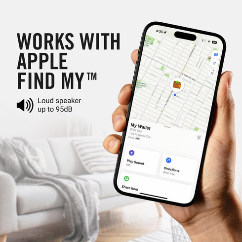 The Ridge IP68 Ridge Wallet Tracker Card - Tile Slim Tracking Card Compatile with Apple Find My, Item Locator