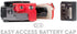 MegaGear MG1262 Ever Ready Leather Case for Panasonic Lumix DC-ZS80, DC-ZS70, DC-TZ95, DC-TZ90 - Red