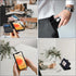 MONASAY Wallet Case for iPhone 11, 6.1-inch - Flip Folio Leather Cover with Glass Screen Protector and RFID Blocking