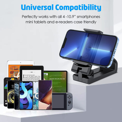 WixGear Universal Airplane in Flight Tablet Phone Mount, Handsfree Holder for Desk with Multi-Directional Dual 360