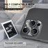 Choiche Compatible iPhone 16 Pro/iPhone 16 Pro Max Camera Lens Protector, Bling Cover with 9H Tempered Glass