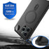 iPhone 15 Pro Max Phone Case, Compatible with MagSafe Military Grade Full Protection with Built-in Silicone Shockproof