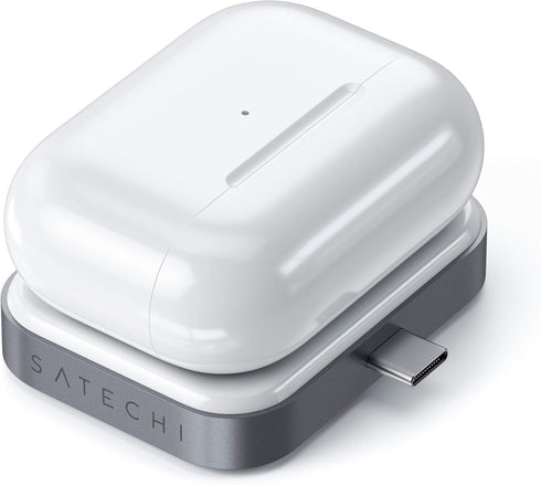 Satechi USB C Wireless Charging Dock - Compatible with Apple AirPods Pro 2/1 & AirPods Gen 3/2/1 with Wireless Charging