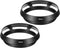 PATIKIL 67mm Lens Hood, 2Pcs Standard Vented Matte Surface Anti-Reflective for Universal Camera Lens, Black