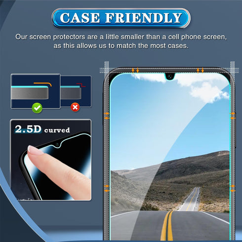 Samsung Galaxy A32 5G / M12 Tempered Glass Screen Protector 3-Pack, 9H Hardness, Bubble-Free, Easy Installation