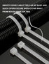 (50 Pack) 0.35 Inch 200 36 Inch HVAC,Travel,Packaging,Vessel HS Extra Long Heavy Duty Zip Tie Straps Thick Plastic Duct