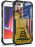 iPhone 8 Plus/7 Plus Case, Don't Tread On Me American Us Flag Retro PC Backplane Protection + Soft Silicone TPU