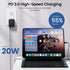 40W USB C Charger Block, Flat USB C Wall Charger Slim Dual Port Type C Fast Charging Blocks Box Brick Boxeroo Multiport PD USB Wall Plug Foldable for iPhone 15 Pro/Samsung/Tablet