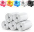 Instant Print Paper - 5 Rolls Black & White for Kids Instant Print Camera, NO-Ink HD Thermal Print Paper Set