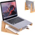 YOCAHAOY Wooden Laptop Stand Vertical Laptop for 13-18.6in Bamboo Stand for Desk,Laptop Stand