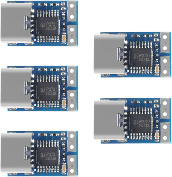 AITRIP 5 PCS PDC004-PD PD Decoy Module, USB-C PD 20V DC Fixed Voltage Power Trigger Module 5A Type-C Female Input