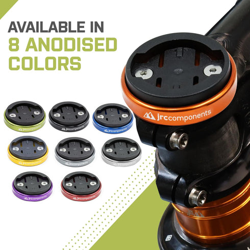 JRC Components Enkei Top Cap Bike Stem Mount, Lightweight CNC 6061-T6 Aluminium, Compatible with Wahoo Elemnt