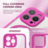 TIESZEN iPhone 15 Pro Max Case, Rose Red - Dustproof, MagSafe Compatible, 9H Tempered Glass & Privacy Screen Protectors.