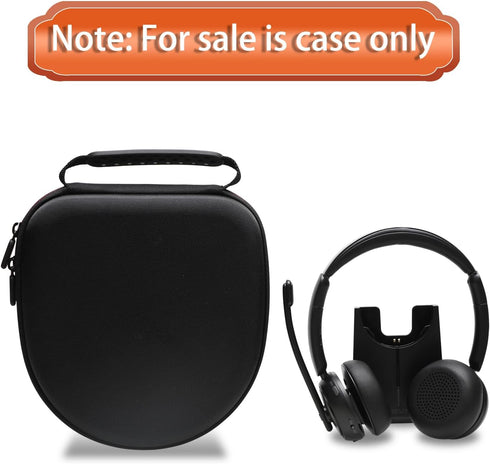 LTGEM Hard Case for LEVN LE-HS013 Wireless Headset & Charging Base, Travel Protective Carrying Storage Bag