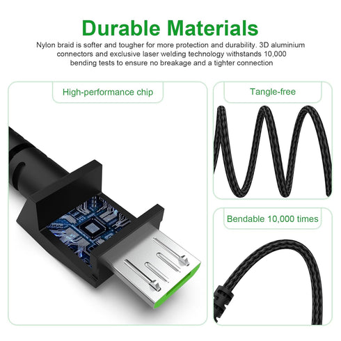 Mouse Micro USB Cable, Compatible with Razer Viper Ultimate, Naga Pro, DeathAdder V2 Pro, Basilisk Ultimate (5.9ft)