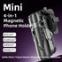 MiniLuxis 4-in-1 Magnetic Phone Tripod, Portable Selfie Stick, Pocket Size Foldable Extendable Tripod for iPhone