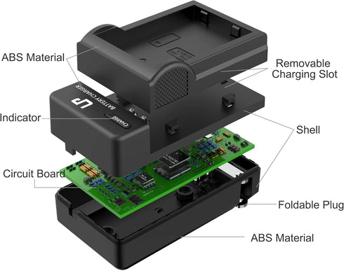 LP EN-EL9 Battery Charger for Nikon EN-EL9 EN-EL9a Battery, Compatible with D40, D60, D5000 Cameras