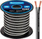 InstallGear 14 Gauge AWG 30ft Black Speaker Wire Cable for Car and Home Theater