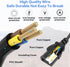 (2 Pack) 3 Prong Computer Power Cable, Varbmt 4FT Replacement Power Cord for LCD Plasma TV, PC, Monitor, Projector,
