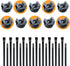 DyaMag 22mm 7.84" (10Magnets, 20 Magnetic Cable Zip Mounts Magnetic Cable Holder Multipurpose Magnet Wire Management