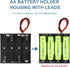 VWEICYY 2PACK 4 Leads,2PCS 4 1.5V AA Battery Holder housing with x AA Battery Holder Case, Without Cover