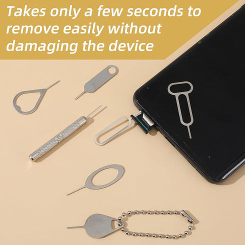 XLIUAX 16Pcs Set, Sim Card Removal Tool Sim Ejector Tool Smooth and Burr-Free SD Card Removal Tools Key Cards Tray