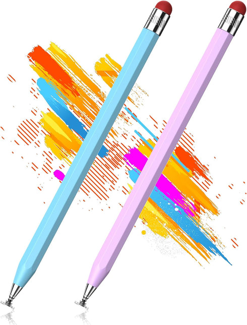 DAXINGXING Stylus Pen for Touchscreen(2Pcs),2-in-1 Heavier Octagonal Retro Stylus,Suitable Stylus Pen for iPad,iPhone,tablets,and