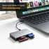 INDMEM All-in-1 MMC, SmartMedia Card Reader Writer USB Universal Multi Card Adapter Slim Hub Read Smart Media, xD, SD