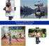 Phone Tripod Mount with Remote Controller, Universal Smartphone Adapter with Cold Shoe, 360° Rotating Clip Holder