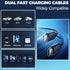 120W Retractable USB C Car Charger, 4-in-1 with 2.6ft Type C Cable, QC 3.0 & PD 3.0 Super Fast Charging for iPhone