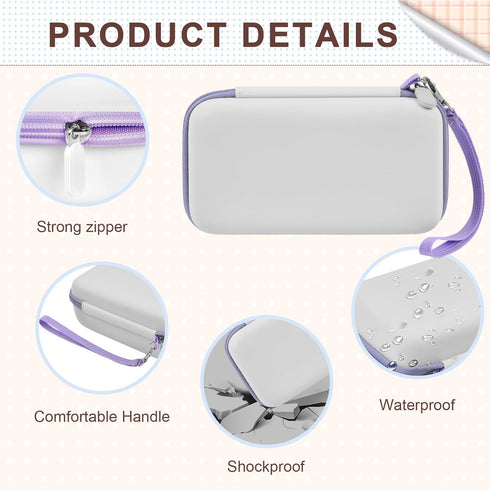 Case Compatible with DYLANTO for Anchioo, ESOXOFFORE, YTETCN, WEEFUN, GKTZ, Amzelas Instant Print Camera - White
