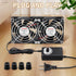80mm 25mm 110V 120V 240V Wathai x Computer Fan with AC Plug, Dual Ball Big Airflow Variable Speed Controller AC