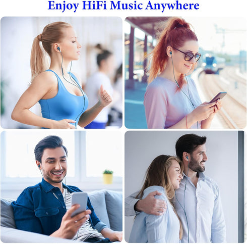 USB C Headphones for iPad 10 Air (M2), iPhone 15 Plus Pro Max, HiFi Stereo USB C Wired Earbuds with Mic
