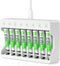 EBL Rechargeable AAA Batteries with Camcorder Battery Charger, 1100mAh NiMH, 1.2V, Recharge up