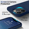 AOTESIER iPhone 13 Pro Case, Navy Blue, Military Shockproof Liquid Silicone with Soft Anti-Scratch Microfiber Lining